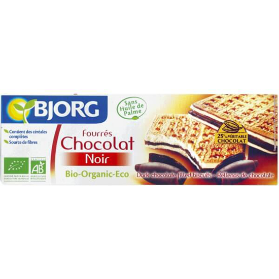 Imagem de Bolachas Recheadas com Chocolate Preto Biológico BJORG emb.150g