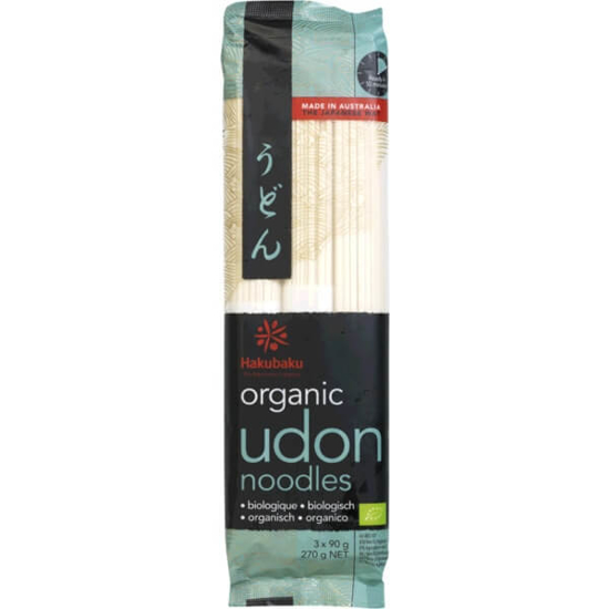 Imagem de Udon Noodles Japoneses Biológicos HAKUBAKU emb.270g