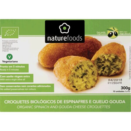 Imagem de Croquetes de Espinafres e Queijo Gouda Biológicos NATUREFOODS emb.300g