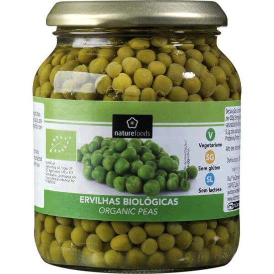 Imagem de Ervilhas Biológicas NATUREFOODS frasco 350g