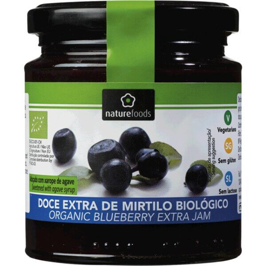 Imagem de Doce de Mirtilo sem Açúcar Biológico NATUREFOODS emb.260g