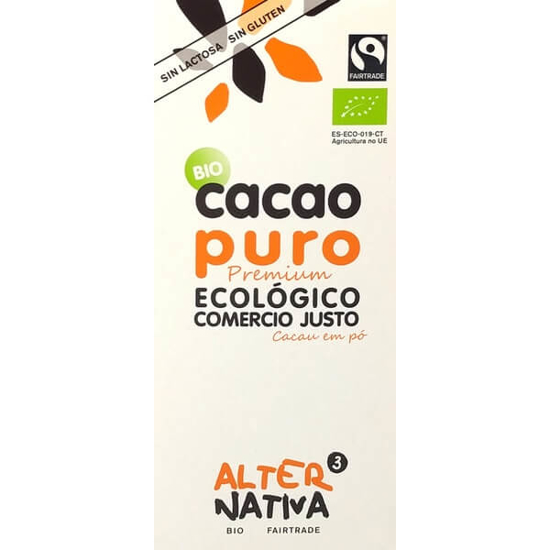 Imagem de Cacau em Pó sem Glúten e sem Lactose Biológico ALTERNATIVA 3 emb.150g