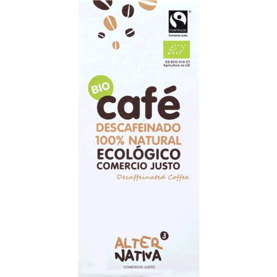 Imagem de Café Descafeinado Moído Biológico ALTERNATIVA 3 emb.250g