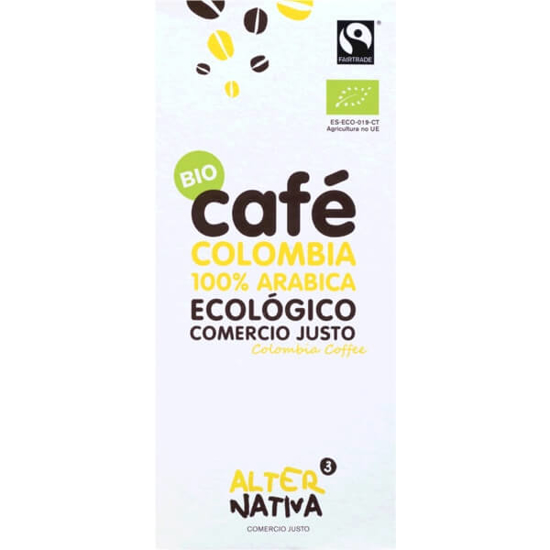 Imagem de Café Moído Colômbia Biológico ALTERNATIVA 3 emb.250g