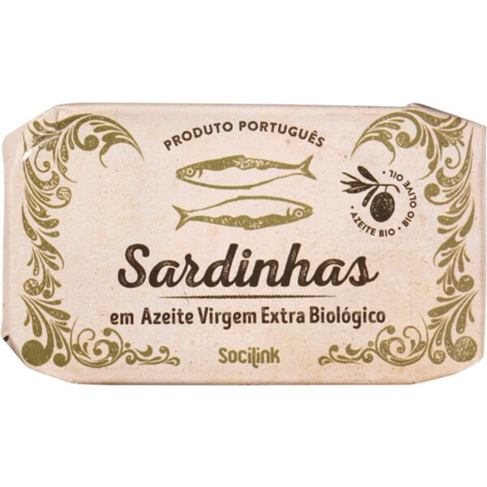 Imagem de Sardinhas em Azeite Virgem Biológico SOCILINK emb.120g