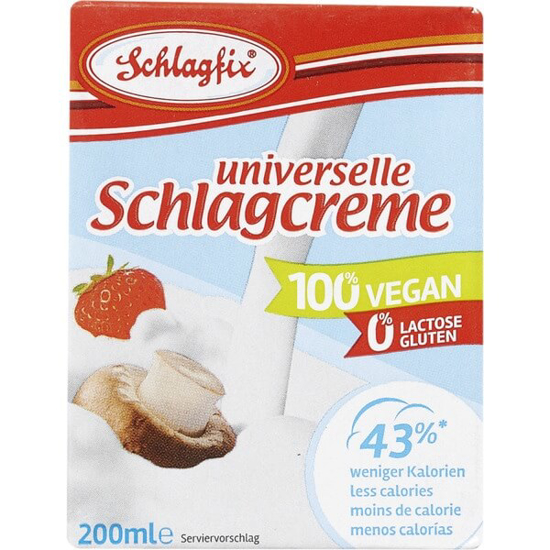 Imagem de Natas Vegan sem Açúcar, sem Lactose, sem Glúten SCHLAGFIX emb.200ml