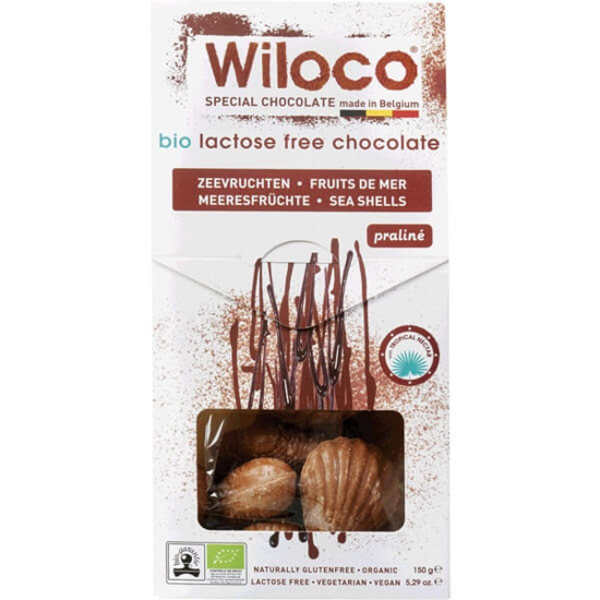 Imagem de Frutos do Mar Praliné Vegan sem Glúten, sem Lactose Biológico WILOCO emb.150g