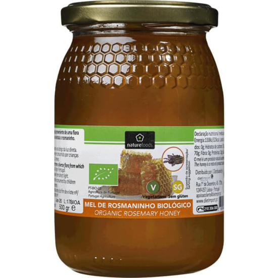 Imagem de Mel de Rosmaninho Biológico NATUREFOODS frasco 500g