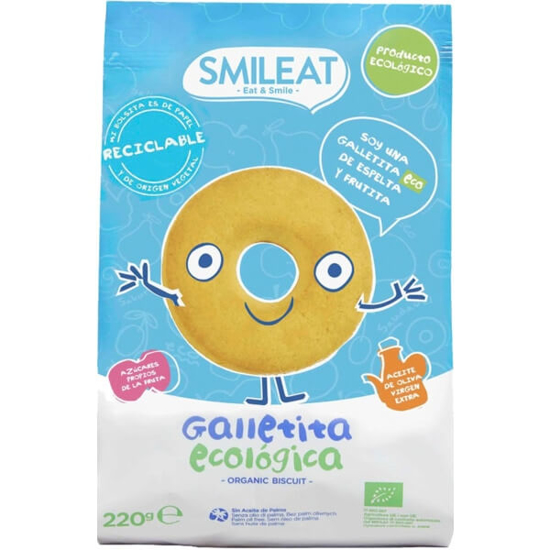 SMILEAT Galletita ecológica de espelta y frutita 220 g