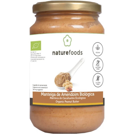 Imagem de Manteiga de Amendoim sem Glúten Biológica NATUREFOODS emb.350g