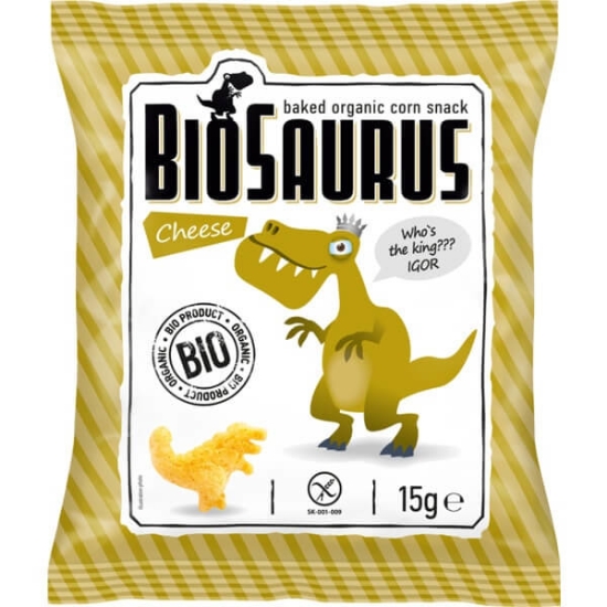 Imagem de Snack de Milho com Queijo sem Glúten Biológico BIOSAURUS emb.15g