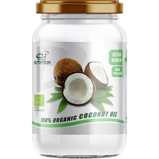 Imagem de Óleo de Coco Biológico EU NUTRITION frasco 450g