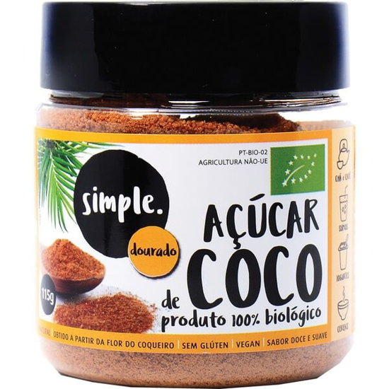 Imagem de Açúcar de Coco Dourado sem Glúten Biológico SIMPLE emb.115g