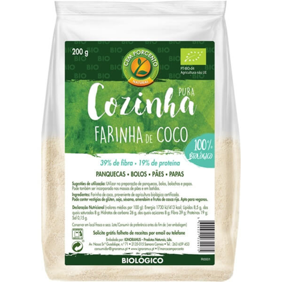 Imagem de Farinha de Coco Biológica CEM PORCENTO emb.200g