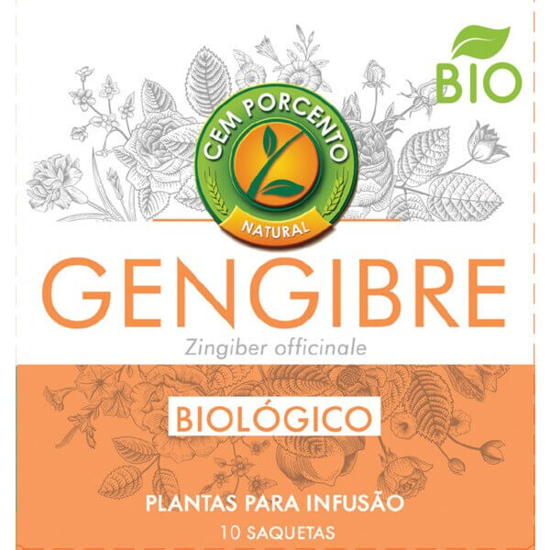 Imagem de Infusão de Gengibre Biológica CEM PORCENTO emb.13g