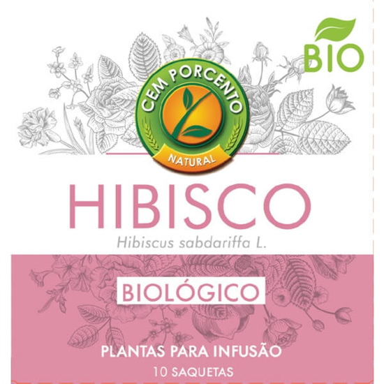 Imagem de Infusão Hibisco Biológica CEM PORCENTO emb.13g