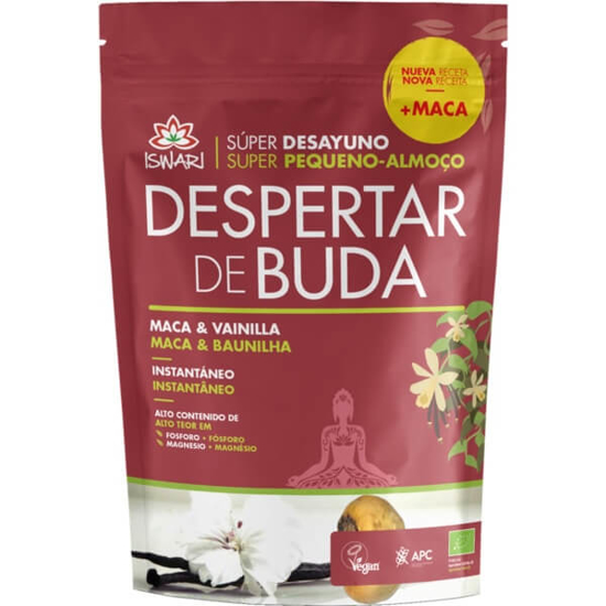 Imagem de Maca e Baunilha em Pó Biológico ISWARI DESPERTAR DE BUDA emb.360g