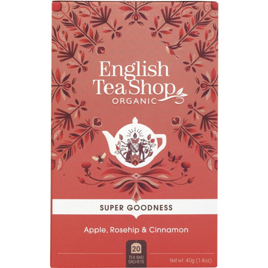 Imagem de Infusão Super Goodness de Maçã, Roseira Brava e Canela Biológica ENGLISH TEA SHOP emb.35g