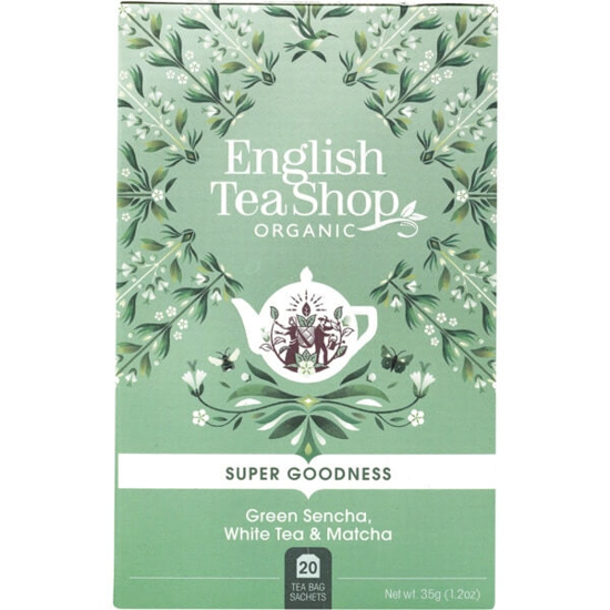 Imagem de Chá Super Goodness Branco, Sencha e Matcha Biológico ENGLISH TEA SHOP emb.35g