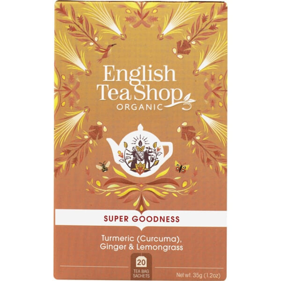 Imagem de Infusão Super Goodness Curcuma, Gengibre e Limão Biológica ENGLISH TEA SHOP emb.35g