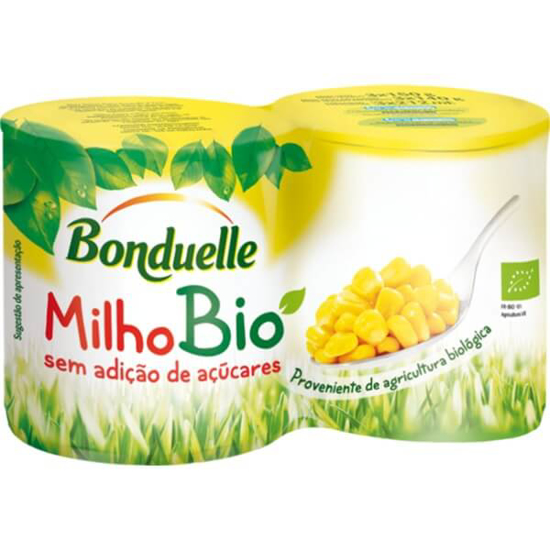Imagem de Milho sem Adição de Açúcar Biológico BONDUELLE Pack 2 emb.150g