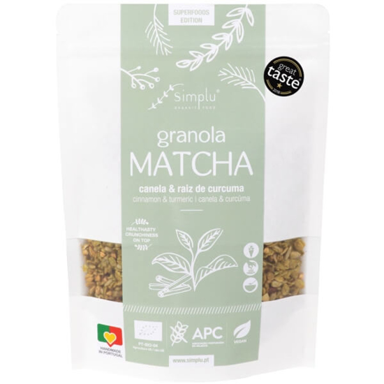 Imagem de Granola de Matcha com Canela e Curcuma Vegan sem Glúten Biológica SIMPLU emb.300g