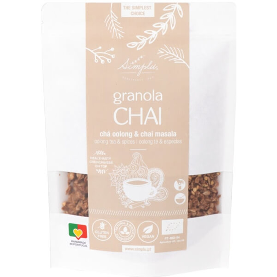 Imagem de Granola de Chai com Chá Oolong e Chai Masala Vegan sem Glúten Biológica SIMPLU emb.300g