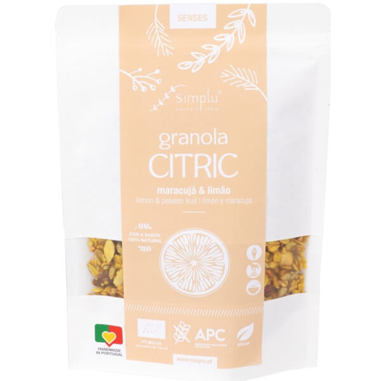 Imagem de Granola Citric com Maracujá e Limão Vegan sem Glúten Biológica SIMPLU emb.300g