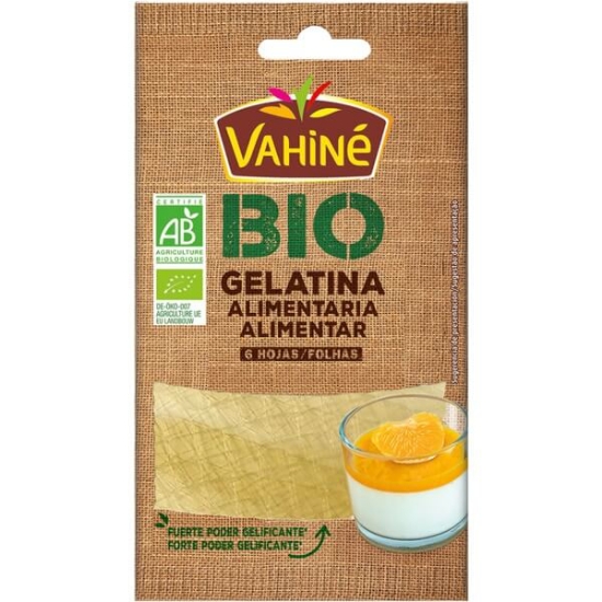 Imagem de Folhas de Gelatina Biológicas VAHINÉ BIO emb.10g