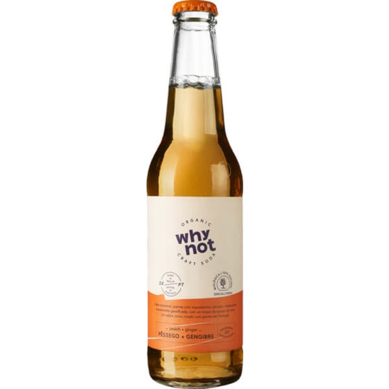 Imagem de Soda Artesanal Pêssego e Gengibre Biológica WHYNOT emb.33cl