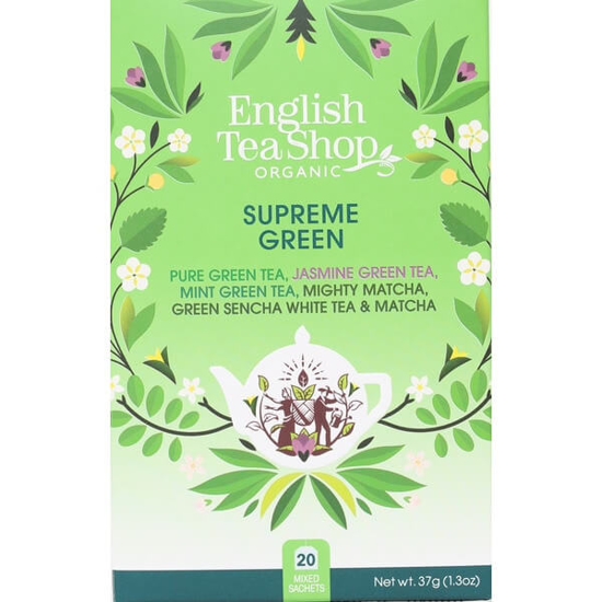 Imagem de Chás Variados Supreme Green Biológico ENGLISH TEA SHOP emb.20 unidades