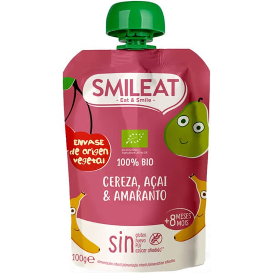 Imagem de Cereja, Açaí e Amaranto +8 Meses sem Glúten Biológico SMILEAT emb.100g