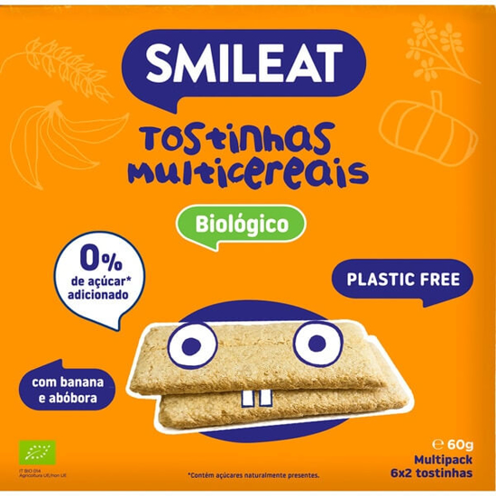 Imagem de Tostinhas Multicereais Biológicas SMILEAT emb.60g