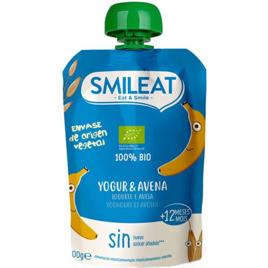 Imagem de Iogurte e Aveia +12 Meses Biológico SMILEAT emb.100g