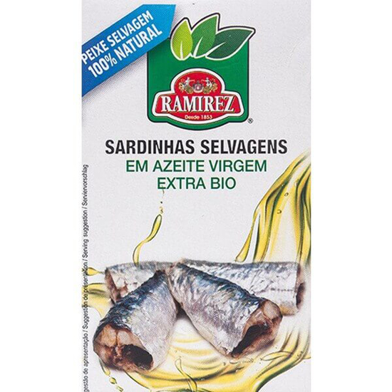 Imagem de Sardinhas Selvagens em Azeite Virgem Extra Biológico RAMIREZ emb.120g