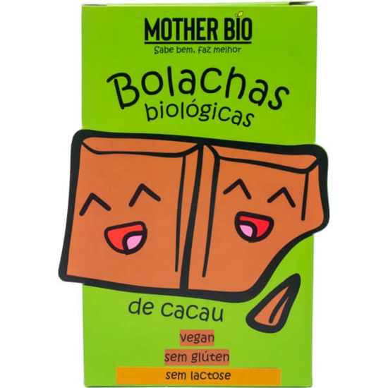 Imagem de Bolachas de Cacau Vegan sem Glúten e sem Lactose Biológicas MOTHER BIO emb.100g