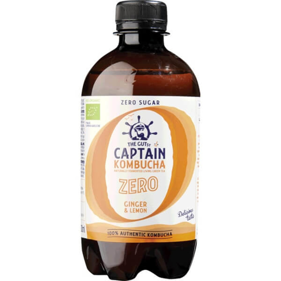 Imagem de Bebida Probiótica de Gengibre e Limão Zero Açúcar Biológica CAPTAIN KOMBUCHA emb.400ml