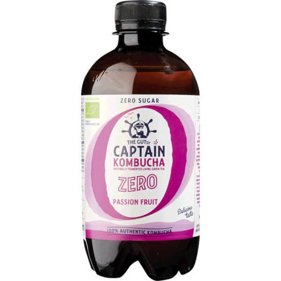 Imagem de Bebida Probiótica de Maracujá Zero Açúcar Biológica CAPTAIN KOMBUCHA emb.400ml