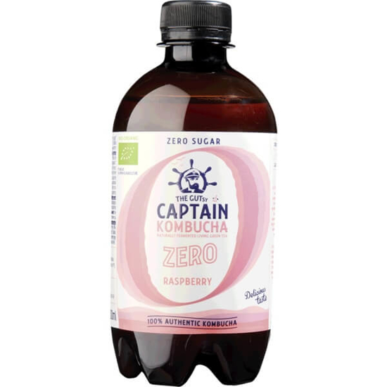 Imagem de Bebida Probiótica de Framboesa Zero Açúcar Biológica CAPTAIN KOMBUCHA emb.400ml