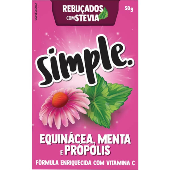 Imagem de Rebuçados com Stevia de Equinácea, Menta e Própolis SIMPLE emb.50g