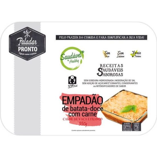 Imagem de Empadão de Batata Doce com Carne de Vaca e Frango PALADAR PRONTO emb.350g