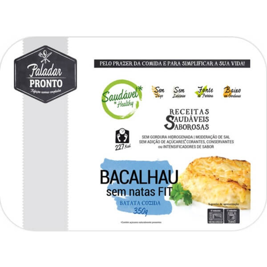 Imagem de Bacalhau sem Natas Fit com Batata Cozida PALADAR PRONTO emb.350g