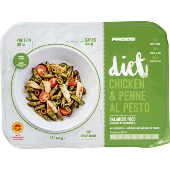 Imagem de Frango Penne com Pesto Diet Mediterrânea PROZIS emb.1 unidade