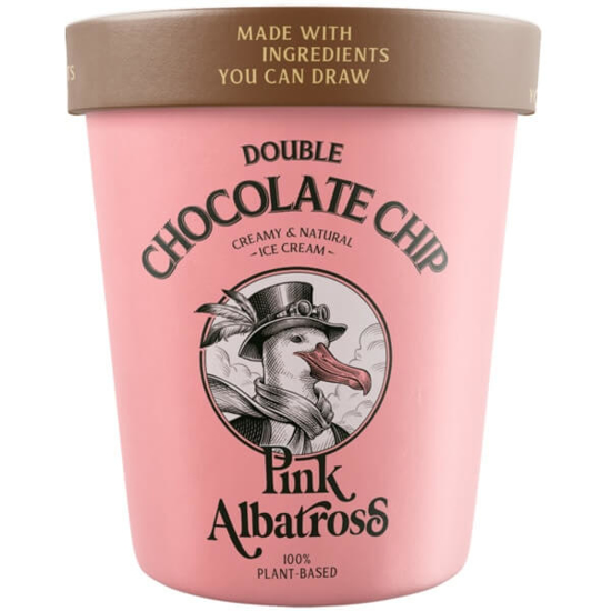 Imagem de Gelado Chocolate Chip Double Vegan PINK ALBATROSS emb.480ml