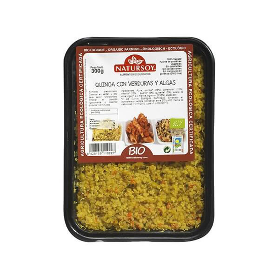 Imagem de Quinoa com Verduras e Algas Biológica NATURSOY emb.300g