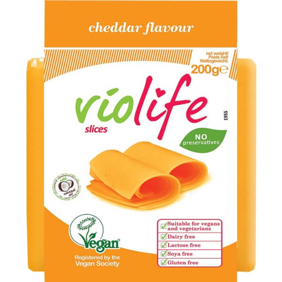 Imagem de Queijo Cheddar sem Lactose e Glúten VIOLIFE emb.200g