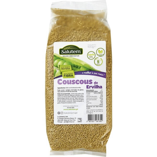 Imagem de Couscous de Ervilha Vegan sem Sal SALUTEM emb.400g