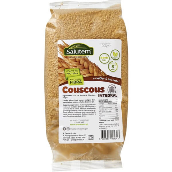 Imagem de Couscous Integral Vegan sem Sal SALUTEM emb.400g