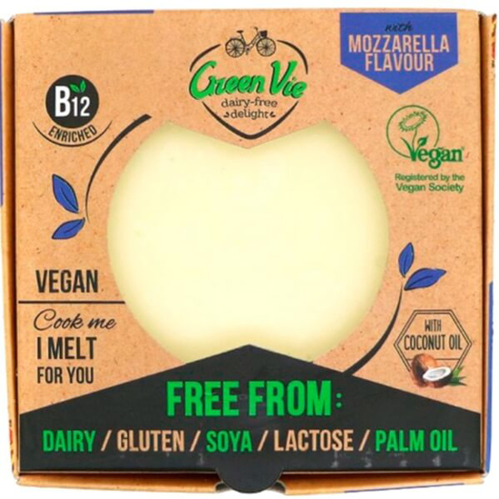 Imagem de Bloco com Sabor Mozzarella Vegan sem Lactose e sem Glúten GREEN VIE emb.250g