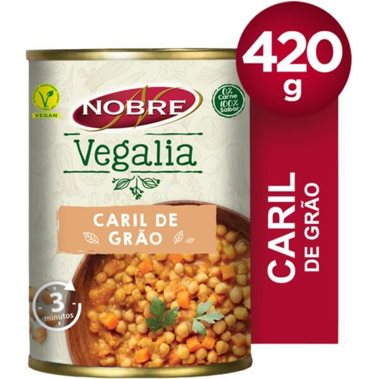 Imagem de Refeição Caril e Grão Vegalia NOBRE VEGALIA emb.420gr (peso escorrido 420 gr)